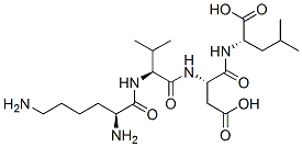 lysyl-valyl-aspartyl-leucine Structure