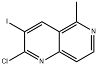 2-Chloro-3-iodo-5-methyl-1,6-naphthyridine 구조식 이미지