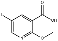 5-Iodo-2-methoxypyridine-3-carboxylic acid Structure