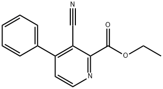 Ethyl 3-cyano-4-phenylpyridine-2-carboxylate Structure