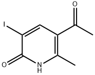 5-Acetyl-3-iodo-6-methyl-1,2-dihydropyridin-2-one Structure