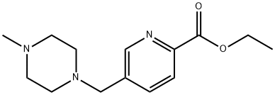 Ethyl 5-[(4-methylpiperazin-1-yl)-methyl]pyridine-2-carboxylate Structure