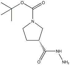 (R)-tert-Butyl 3-(hydrazinecarbonyl)pyrrolidine-1-carboxylate Structure