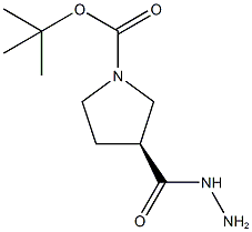 (S)-1-Boc-pyrrolidine-3-carboxylic acid hydrazide Structure