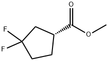 (R)-Methyl 3,3-difluorocyclopentanecarboxylate Structure