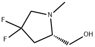 [(2S)-4,4-difluoro-1-methylpyrrolidin-2-yl]methanol 구조식 이미지