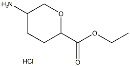 Ethyl 5-amino-tetrahydro-pyran-2-carboxylate hydrochloride Structure