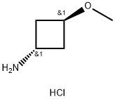 trans-3-methoxycyclobutanamine hydrochloride Structure