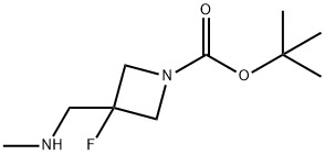 1-Boc-3-(methylaminomethyl)-3-fluoroazetidine Structure