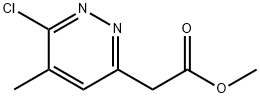 Methyl (6-chloro-5-methyl-pyridazin-3-yl)acetate 구조식 이미지