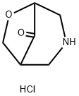 6-Oxa-3-azabicyclo[3.2.1]octan-8-one hydrochloride 구조식 이미지