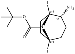 endo-8-boc-8-azabicyclo[3.2.1]octan-2-amine Structure