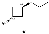trans-3-Ethoxycyclobutan-1-amine hydrochloride Structure
