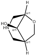 exo-8-Hydroxy-6-oxa-3-azabicyclo[3.2.1]octane 구조식 이미지