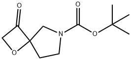tert-butyl 3-oxo-1-oxa-6-azaspiro[3.4]octane-6-carboxylate 구조식 이미지