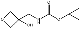 tert-butyl N-[(3-hydroxyoxetan-3-yl)methyl]carbamate Structure