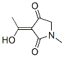 2,4-피롤리딘디온,3-(1-히드록시에틸리덴)-1-메틸-,(Z)-(9CI) 구조식 이미지