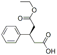 Pentanedioic acid, 3-phenyl-, monoethyl ester, (3R)- (9CI) Structure