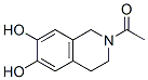 6,7-이소퀴놀린디올,2-아세틸-1,2,3,4-테트라히드로-(9CI) 구조식 이미지