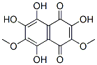3,6-Dimethoxy-2,5,7,8-tetrahydroxy-1,4-naphthoquinone Structure