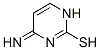 2-Pyrimidinethiol, 1,4-dihydro-4-imino- (9CI) Structure