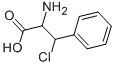 3-CHLORO-DL-PHENYLALANINE Structure