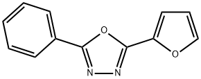 2-(2-푸릴)-5-페닐-1,3,4-옥사디아졸 구조식 이미지