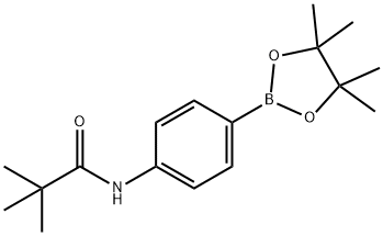 2,2-Dimethyl-N-[4-(tetramethyl-1,3,2-dioxaborolan-2-yl)phenyl]propanamide Structure