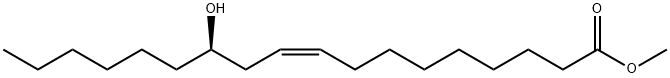 (R-(Z))-메틸 12-히드록시-9-옥타데켄산염 구조식 이미지