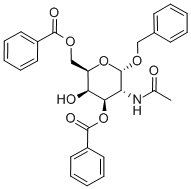 BENZYL 2-ACETAMIDO-3,6-DI-O-BENZOYL-2-DEOXY-ALPHA-D-GALACTOPYRANOSIDE Structure