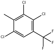 2,3,5-TRICHLORO-4-METHYL-BENZOTRIFLUORIDE 구조식 이미지