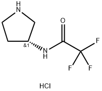 (3R)-(+)-3-(트리플루오로아세트아미도)피롤리딘염산염 구조식 이미지