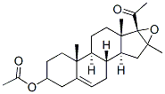 3-Acetyloxy-16,17-epoxy-16-methylpregn-5-en-20-one Structure