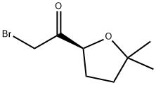 에타논,2-브로모-1-(테트라히드로-5,5-디메틸-2-푸라닐)-,(S)-(9CI) 구조식 이미지