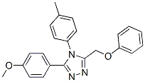 3-(4-methoxyphenyl)-4-(4-methylphenyl)-5-(phenoxymethyl)-1,2,4-triazol e Structure