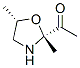 Ethanone, 1-(2,5-dimethyl-2-oxazolidinyl)-, cis- (9CI) Structure