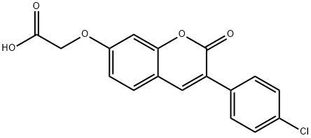 {[3-(4-Chlorophenyl)-2-oxo-2H-chromen-7-yl]-oxy}acetic acid Structure