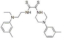 N,N'-Bis[2-[ethyl(3-methylphenyl)amino]ethyl]-1,2-dithioxoethane-1,2-diamine Structure