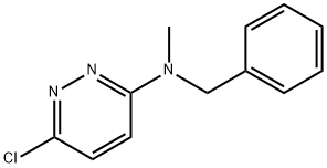 6-Chloro-N-methyl-N-(phenylmethyl)- 3-Pyridazinamine Structure