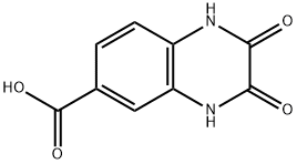1,2,3,4-테트라히드로-2,3-디옥소퀴녹살린-6-카르복실산 구조식 이미지