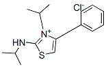 Thiazolium,3-isopropyl-2-(isopropylamino)-4-phenyl,chloride Structure