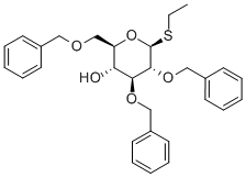 Ethyl 2,3,6-tri-O-benzyl-1-thio-b-D-glucopyranoside 구조식 이미지