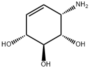 4-Cyclohexene-1,2,3-triol,6-amino-,[1S-(1alpha,2beta,3alpha,6alpha)]-(9CI) 구조식 이미지