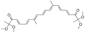 2,2,19,19-tetramethoxy-8,13-dimethyl-4,6,8,10,12,14,16-eicosaheptaene-3,18-dione Structure