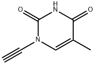 2,4(1H,3H)-Pyrimidinedione, 1-ethynyl-5-methyl- (9CI) 구조식 이미지