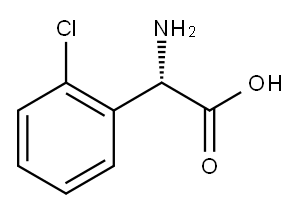L-2-Chlorophenylglycine 구조식 이미지