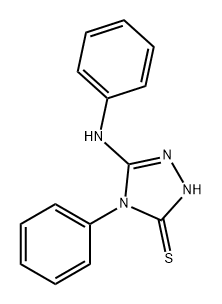 5-anilino-4-phenyl-4H-1,2,4-triazole-3-thiol 구조식 이미지