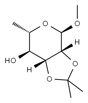 METHYL 2,3-O-ISOPROPYLIDENE-ALPHA-L-RHAMNOPYRANOSE Structure