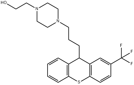 4-[3-[2-(TrifluoroMethyl)thioxanthen-9-yl]propyl]-1-piperazineethanol Structure