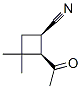 Cyclobutanecarbonitrile, 2-acetyl-3,3-dimethyl-, cis- (9CI) Structure